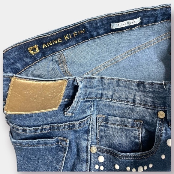 Ann Taylor Blue Jeans Pearl Accents Embellishment Size 6 - Picture 4 of 4